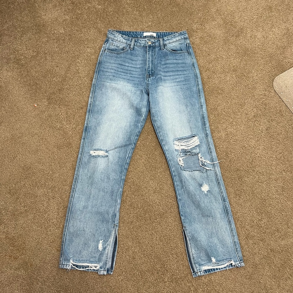 Vervet flying monkey split hems jeans size 28